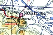Норильск 1964 США карта